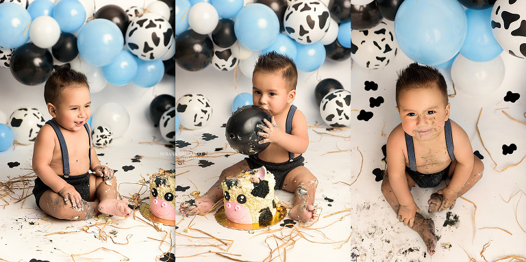 Un Cake Smash al estilo de la Vaca Lola | Susana Gallardo Photography